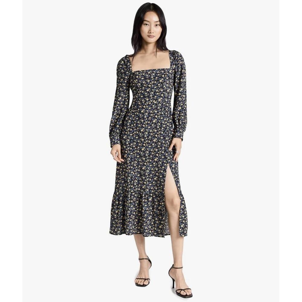 Paige Longsleeve Floral Midi Dress
